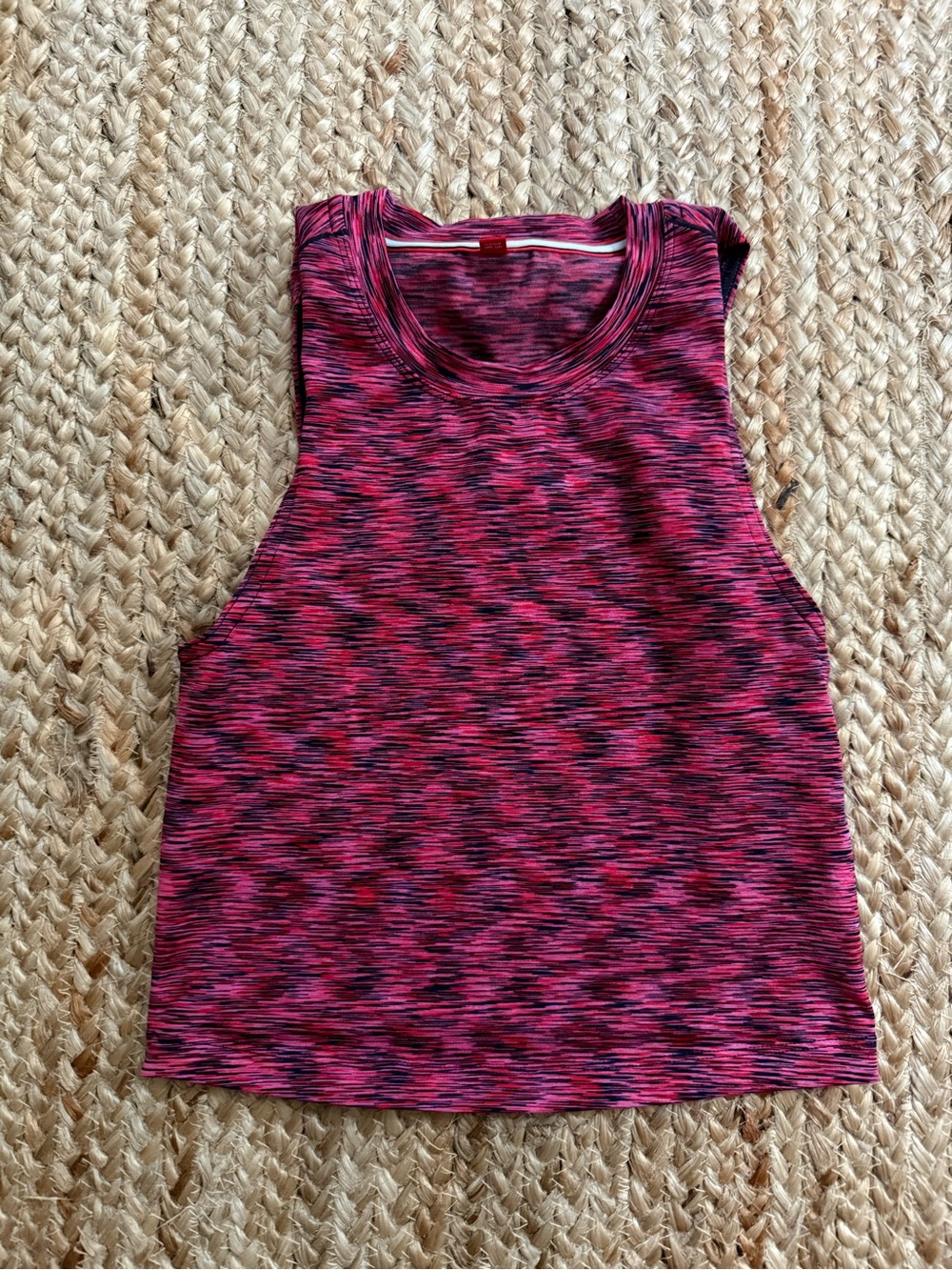 Wilson Pink and Black Space-Dye Muscle Tank